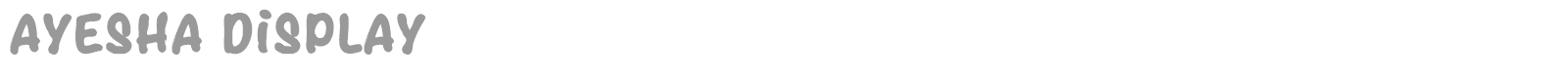 Ayesha Display font preview