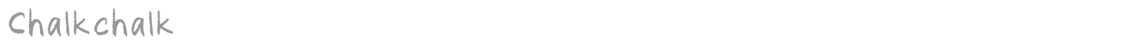 Font Chalk Chalk