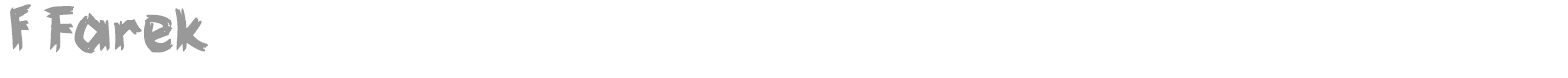 f Farek font preview