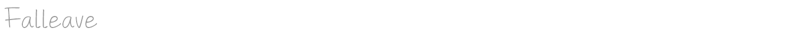 Falleave font preview
