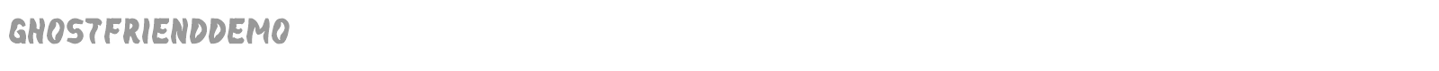 Ghost Friend font preview