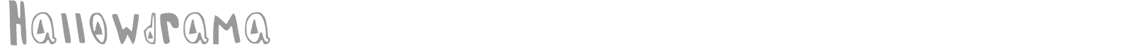 Hallowdrama font preview
