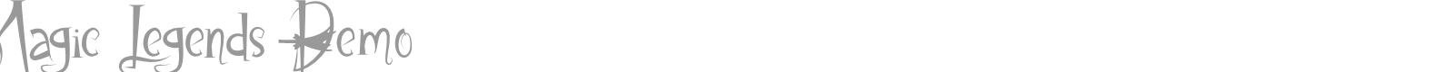 Magic Legends font preview