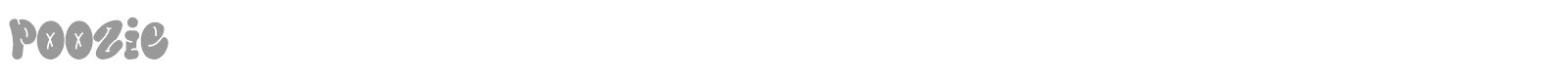 Poozie font preview