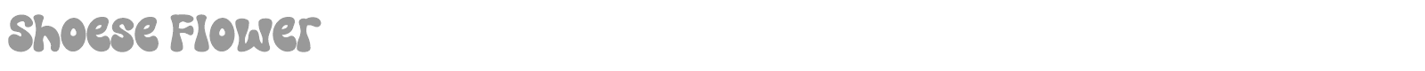 Shoese Flower font preview