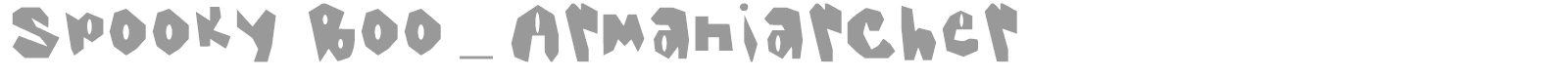 Spooky Boo font preview