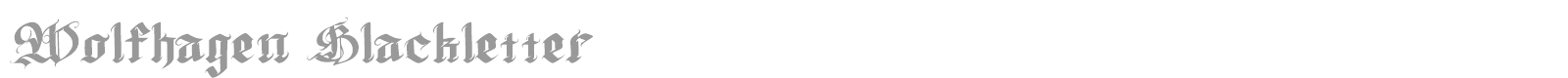 Wolfhagen Blackletter font preview