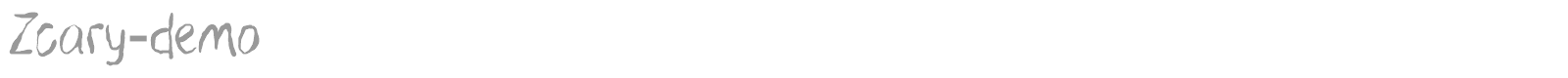 Zcary font preview