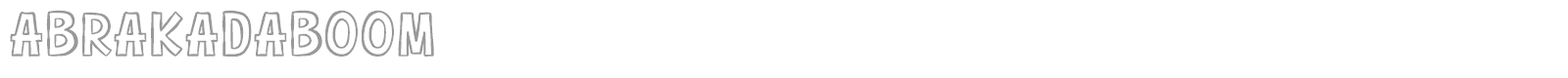 Abrakadaboom font preview