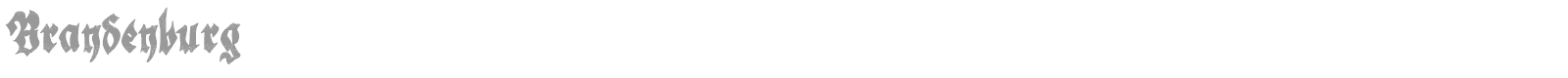 Brandenburg font preview