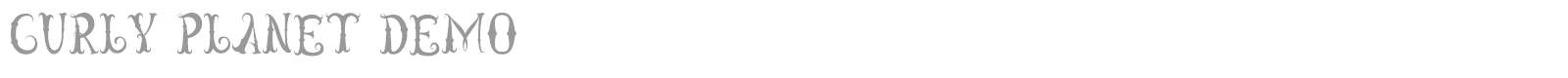 Curly Planet font preview