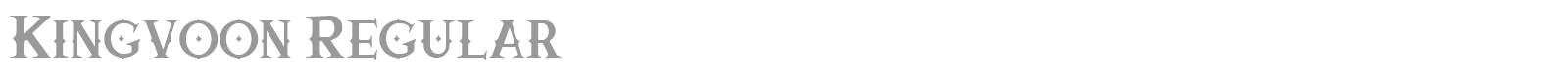 Kingvoon font preview
