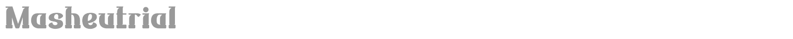 Masheu font preview