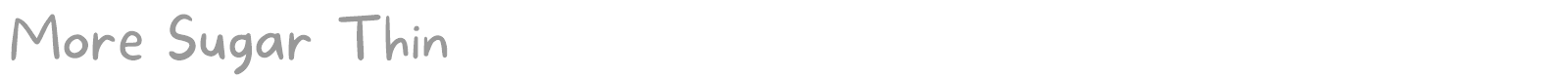 More Sugar font preview