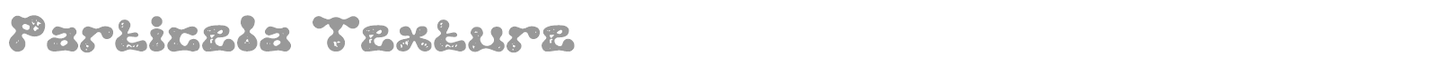 Particela font preview
