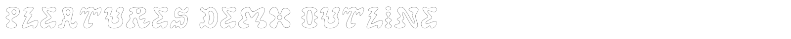 Pleatures font preview