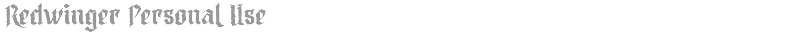 Redwinger font preview
