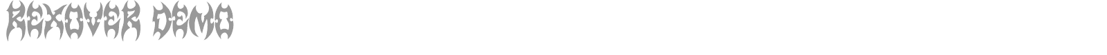 Rexover font preview