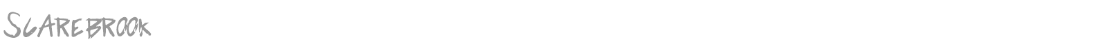 Scarebrook font preview