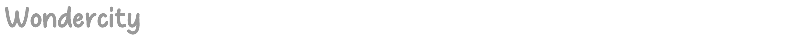 Wondercity font preview