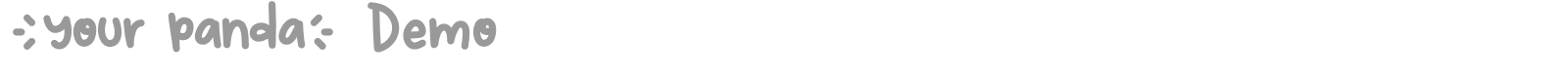 Your Panda font preview
