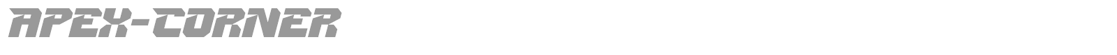 Apex Corner font preview
