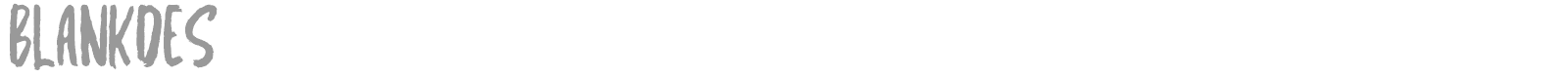 Blankdes font preview