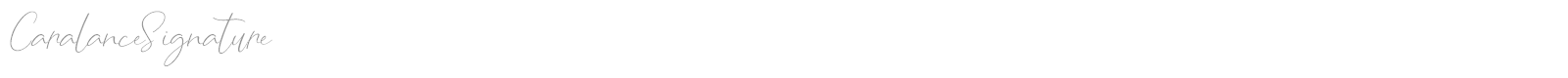 Caralance Signature font preview