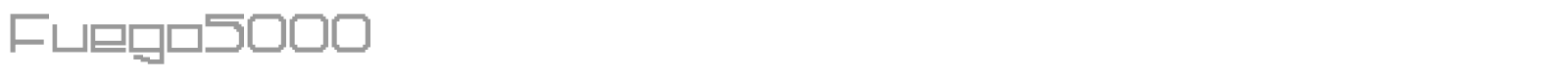 Fuego5000 font preview