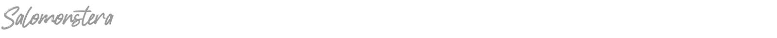 Salomonstera font preview
