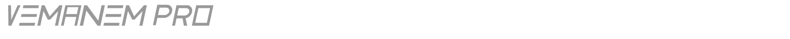 Vemanem Pro font preview
