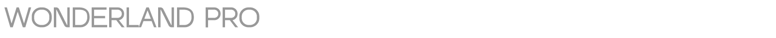 Wonderland Pro font preview