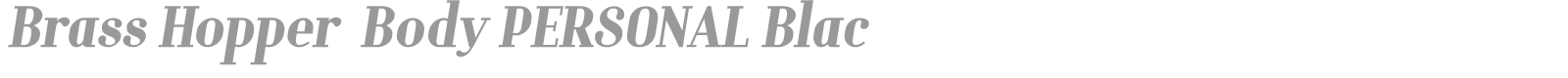 Brass Hopper Body font preview