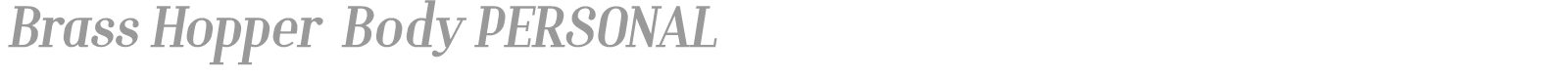 Brass Hopper Body font preview