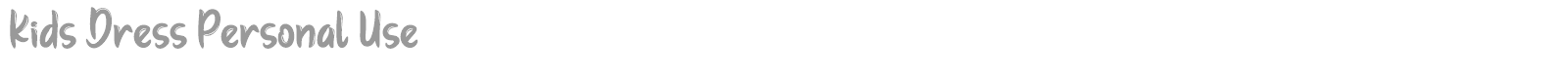 Kids Dress font preview