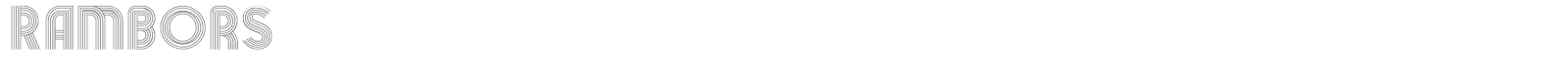 Rambors font preview