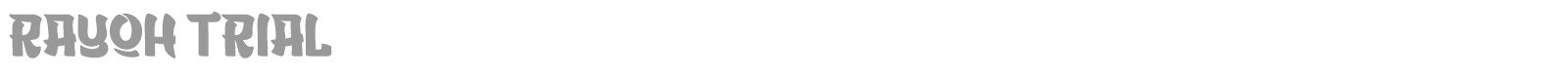 Rayoh font preview