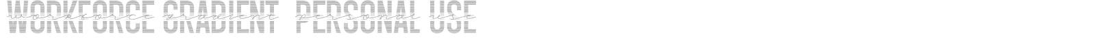 Workforce Gradient font preview