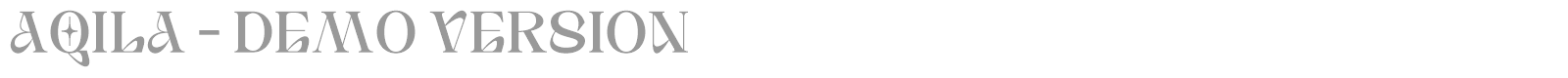 Aqila font preview