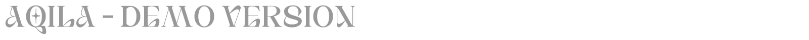 Aqila font preview