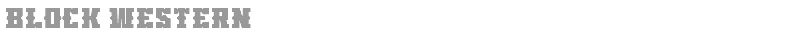 Block Western font preview
