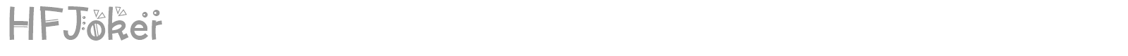 HF Joker font preview