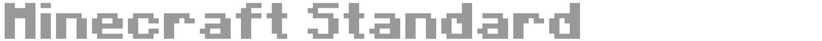 Minecraft Standard font preview