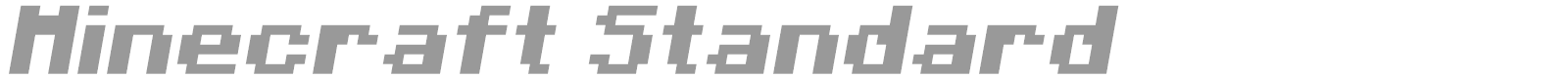 Minecraft Standard font preview