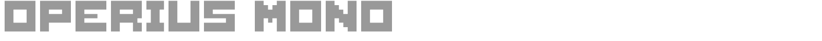 Operius font preview