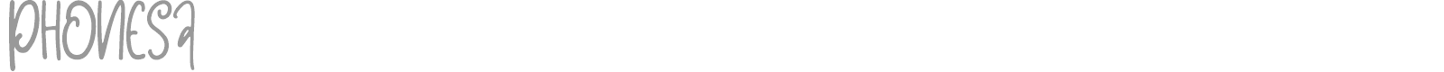 Phonesa font preview