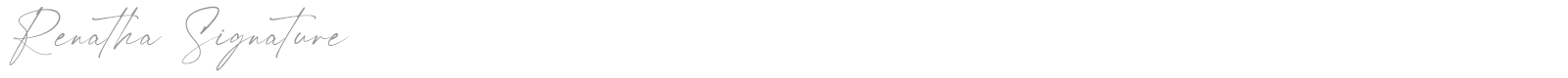 Renatha Signature font preview