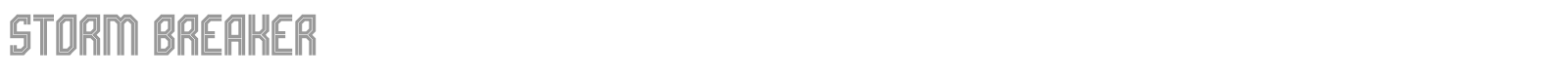 Storm Breaker font preview