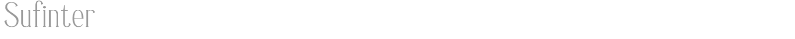 Sufinter font preview