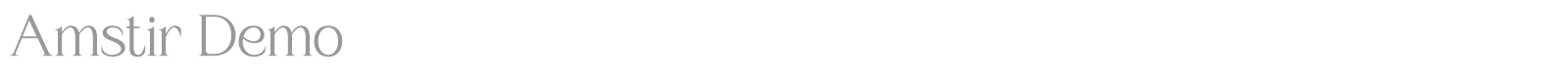 Amstir font preview